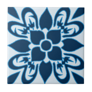 Carreau Nuances de tuile modelée par Marocain bleu
