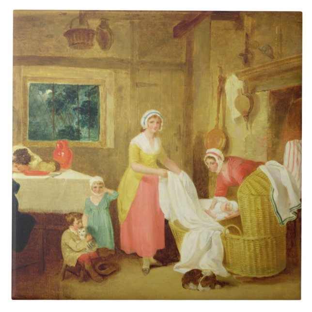 Carreau Nuit, 1799 (huile sur la toile) (voyez 127218-220) (Devant)