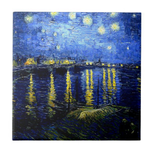 Carreau Nuit étoilée sur le Rhône par van Gogh