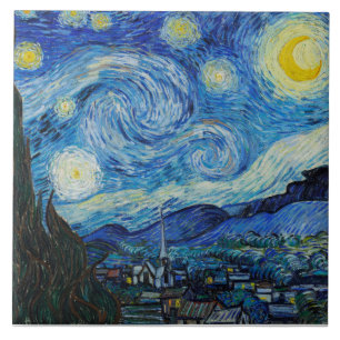 Carreau Nuit étoilée, Van Gogh