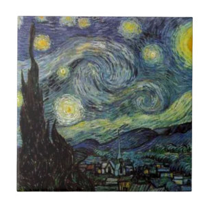 Carreau Nuit étoilée - van Gogh