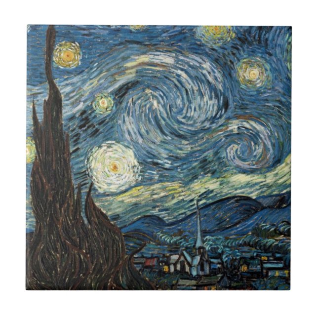 Carreau Nuit Van Gogh Starry (Devant)