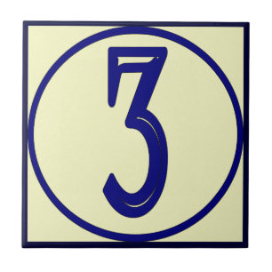 Carreau Numéro de maison de style français 3