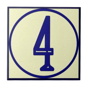 Carreau Numéro de maison de style français 4