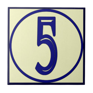 Carreau Numéro de maison de style français 5