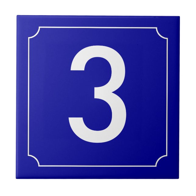 Carreau Numéro de maison français (Devant)