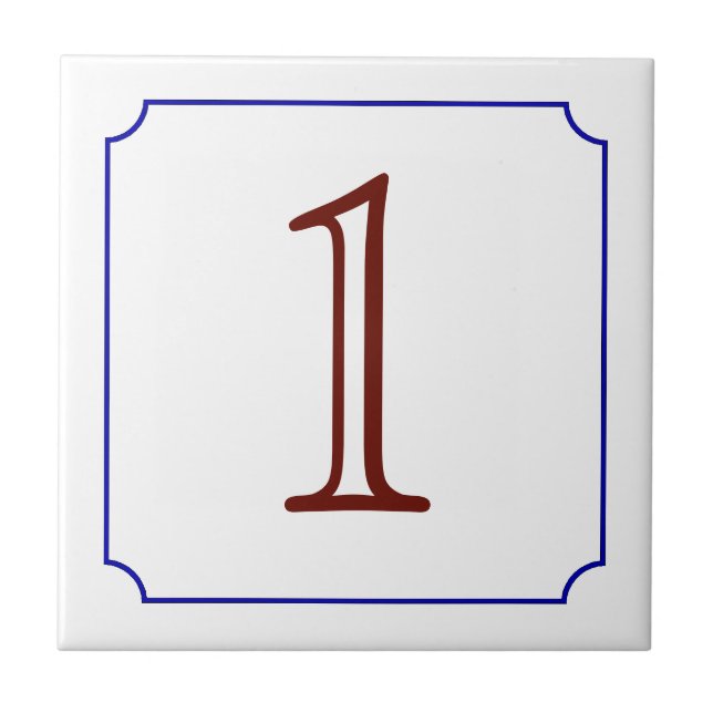 Carreau Numéro de maison italien (Devant)