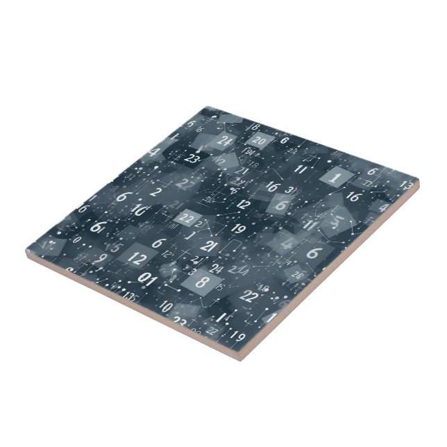 Carreau Numéros mathématiques Abstraits (Côté)