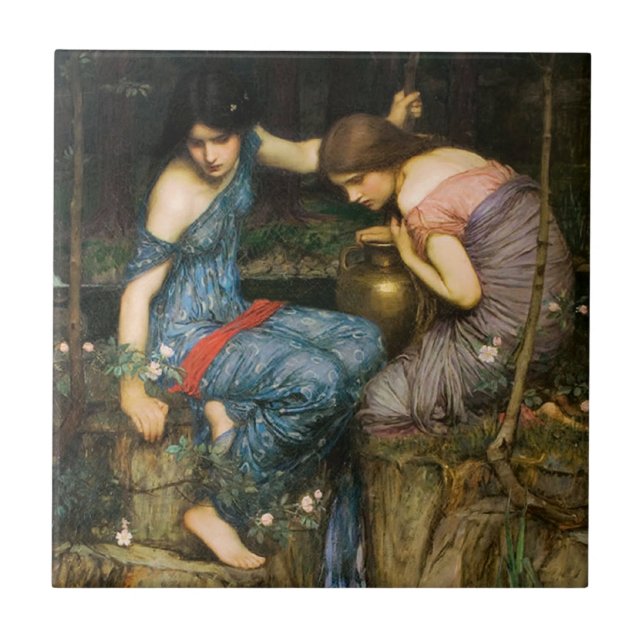 Carreau Nymphes trouvant la tête de la tuile d'Orphée (Devant)