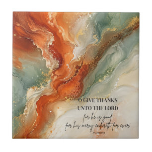 Carreau O RENDRE GRÂCE AU SEIGNEUR  Cadeau de Thanksgiving