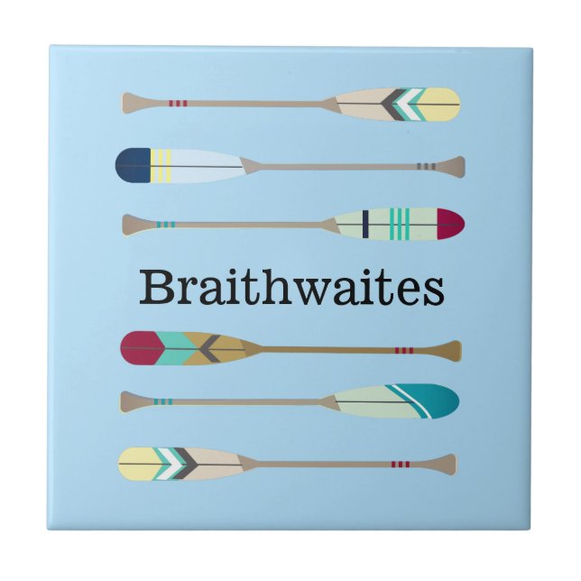 Carreau Oars de style vintage (Devant)