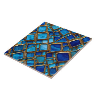 Carreau Ocean Blue tendance belle collection d'or