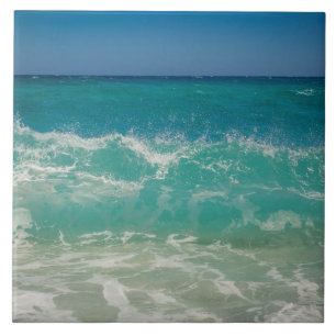 Carreau Ocean Waves Sea Coastal Aqua Nautical Beach Sea Ce