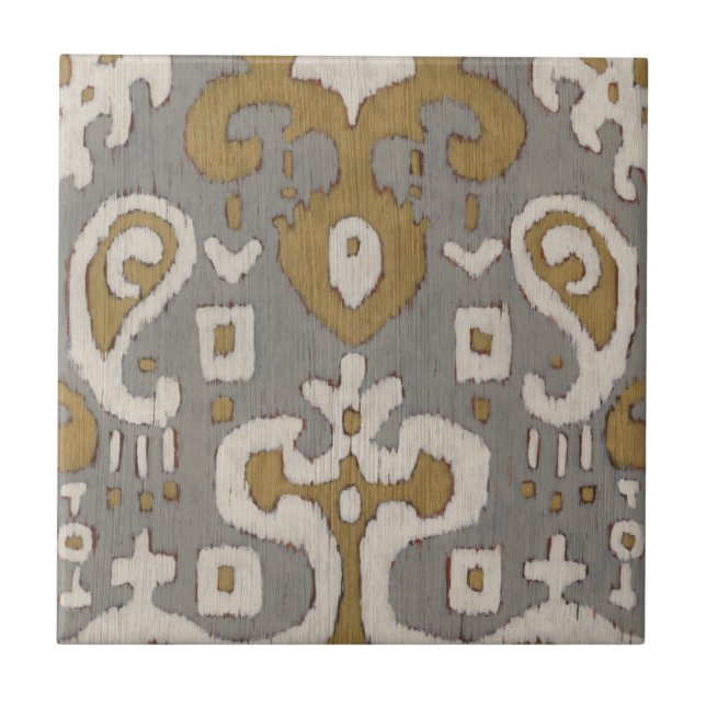 Carreau Ochre Ikat I (Devant)