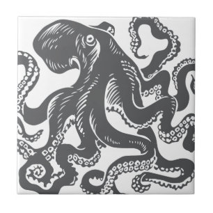 Carreau Octopus 1 black