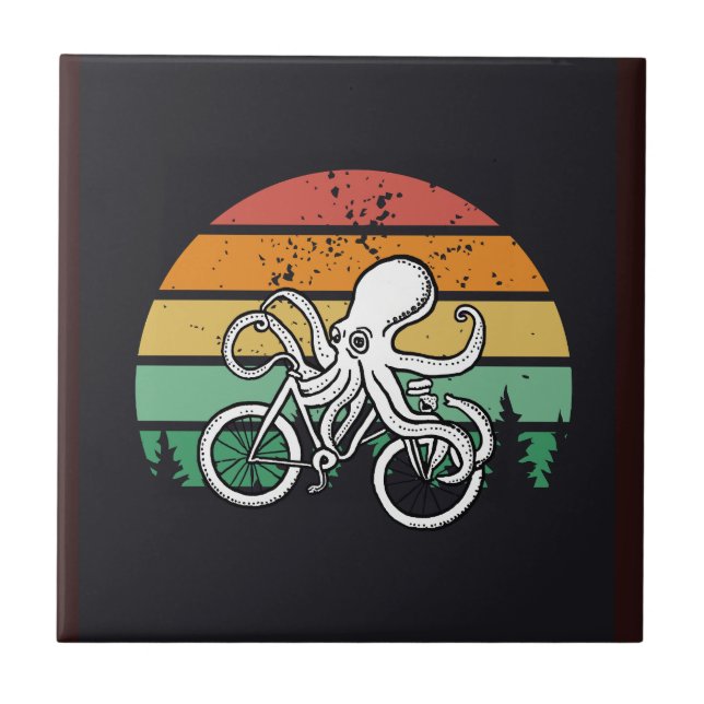 Carreau Octopus à vélo (Devant)