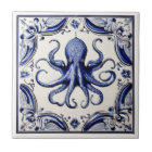 Octopus Blue and White Sea thème Beach House