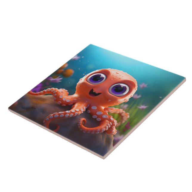 Carreau Octopus cool Gardez ou concevez votre propre (Côté)