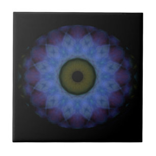 Carreau Oeil bleu violet