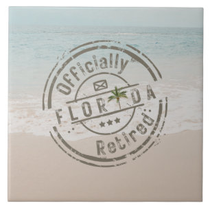 Carreau Officiellement retraité en Floride Tropical Beach