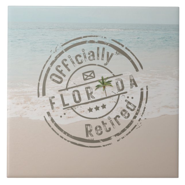 Carreau Officiellement retraité en Floride Tropical Beach  (Devant)