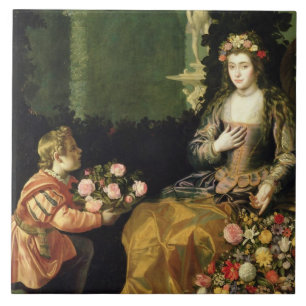 Carreau Offrant à Flora, 1627 (huile sur la toile)