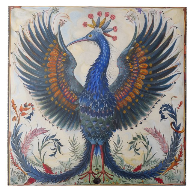 Carreau Oiseau de paradis (Devant)