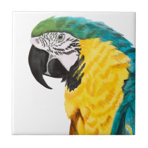 Carreau Oiseau de perroquet tropical