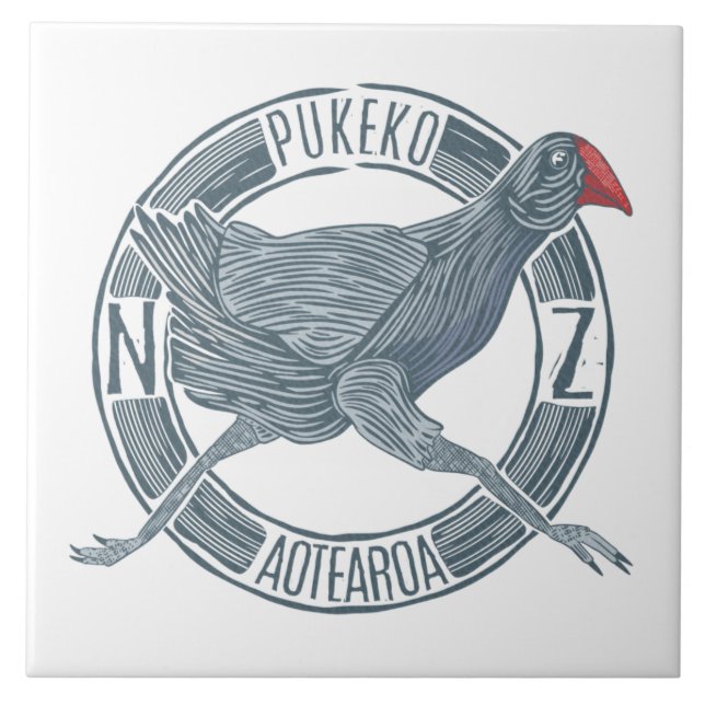 Carreau Oiseau de Pukeko (Devant)