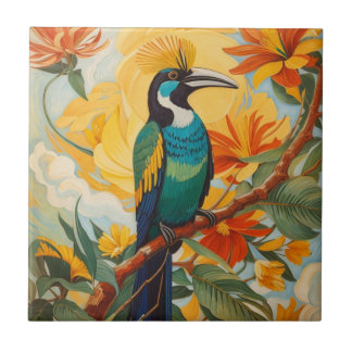 Carreau Oiseau du paradis