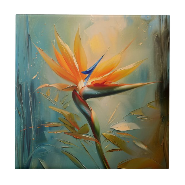 Carreau Oiseau du Paradis Plante tropical (Devant)