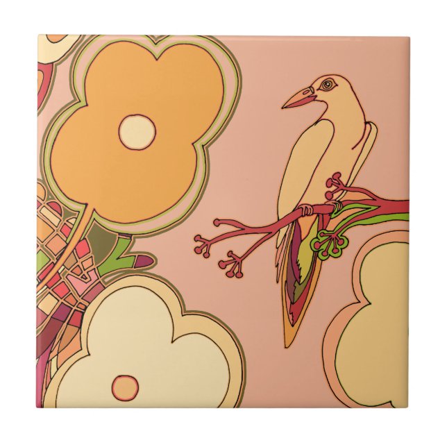 Carreau Oiseaux lunaires (Devant)