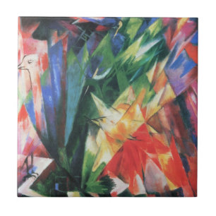 Carreau Oiseaux (Vogel) par Franz Marc, Cubisme Vintage Ar