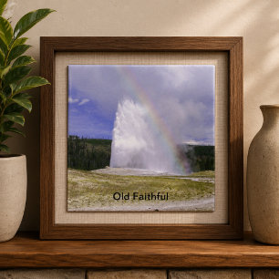 Carreau Old Faithful dans le parc national de Yellowstone