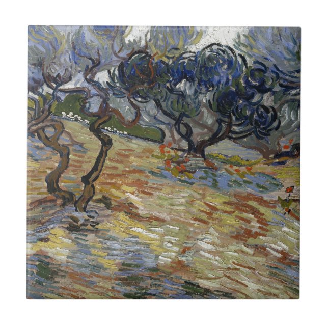 Carreau Oliviers par Vincent van Gogh (Devant)
