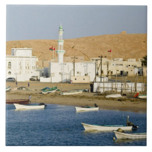 Carreau Oman, région de Sharqiya, Sur. Ville de Ayajh, cré