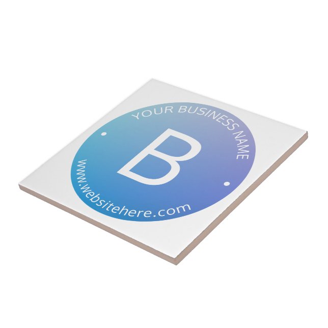 Carreau Ombre de fond bleu et violet avec texte modifiable (Côté)