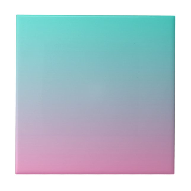 Carreau Ombre rose turquoise (Devant)