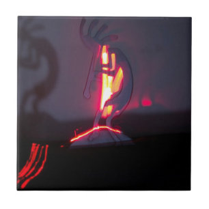 Carreau Ombres et feu de Kokopelli