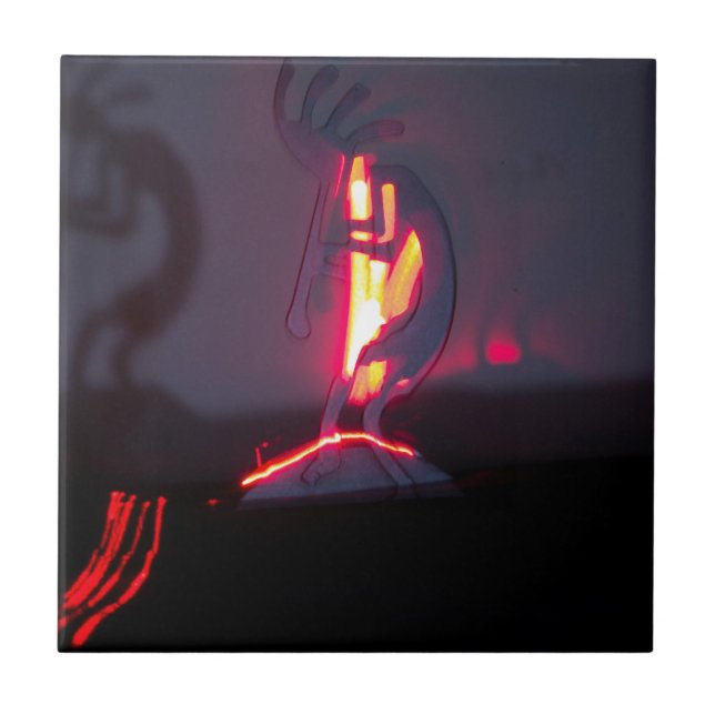 Carreau Ombres et feu de Kokopelli (Devant)