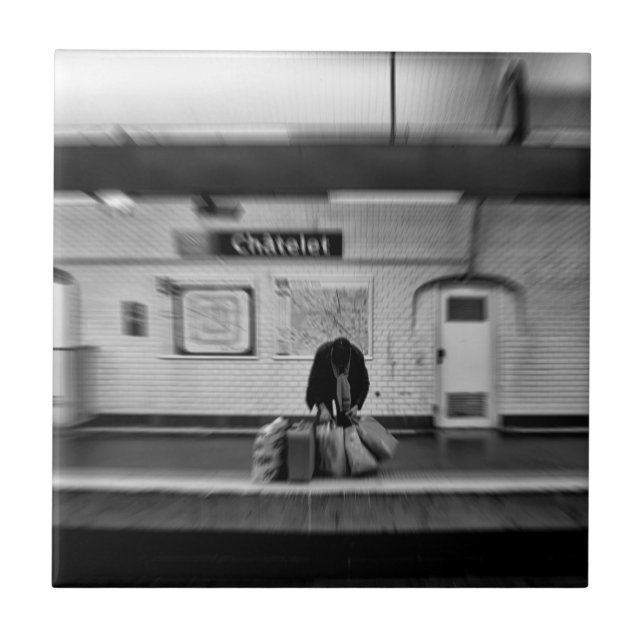 Carreau On fait du shopping bags in subway (Devant)