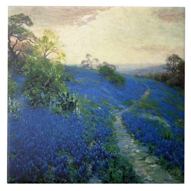 Carreau Onderdonk - Bluebonnet Field, (Devant)