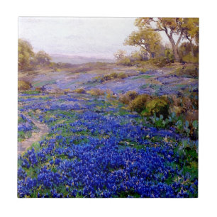 Carreau Onderdonk - Bluebonnets à Twilight, au nord de San