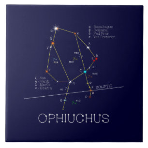 Carreau Ophiuchus de constellation zodiaque