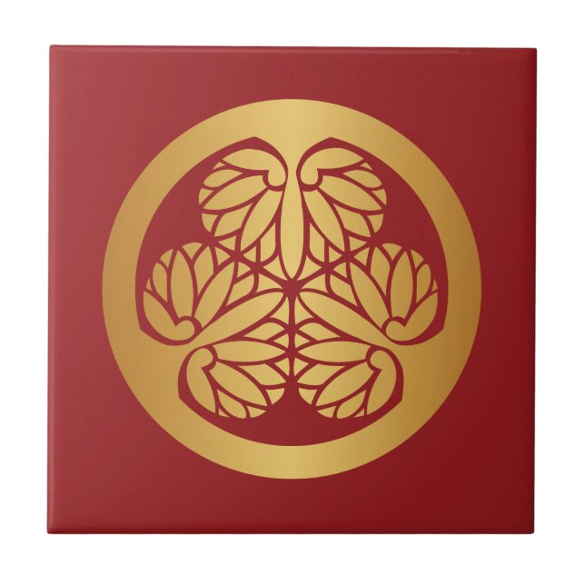 Carreau Or de crête de famille de lundi de Japonais de (Devant)