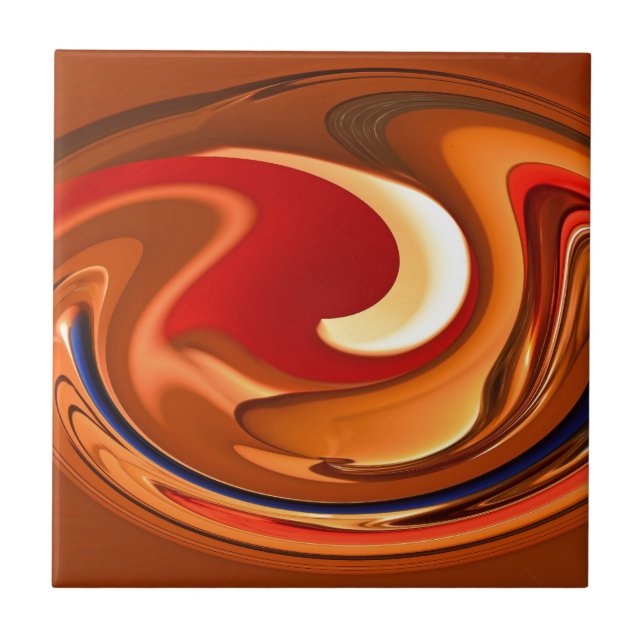 Carreau Orange brûlée par résumé génial et conception (Devant)