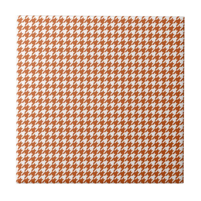 Carreau orangé motif de pied (Devant)