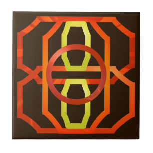 Carreau Orange rétro des années 1970