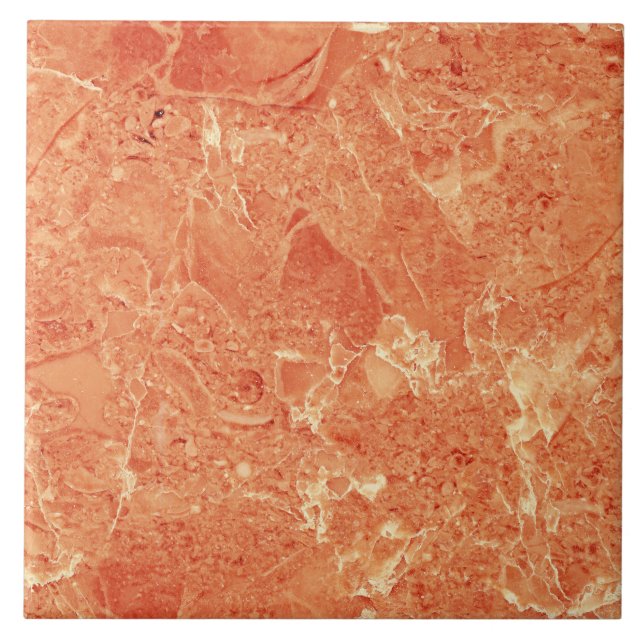 Carreau Orange Rose Gold Red Marble Texture (Devant)