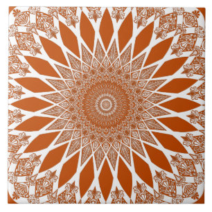 Carreau Orange Squirrel Tristyns Mandala